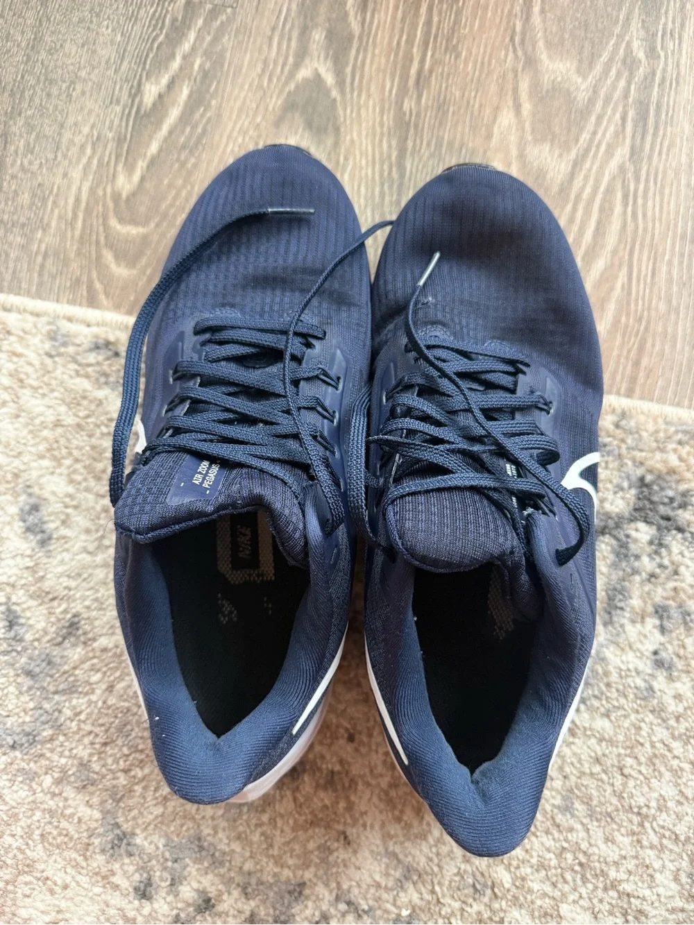 Nike Navy and White Athletic Sneakers